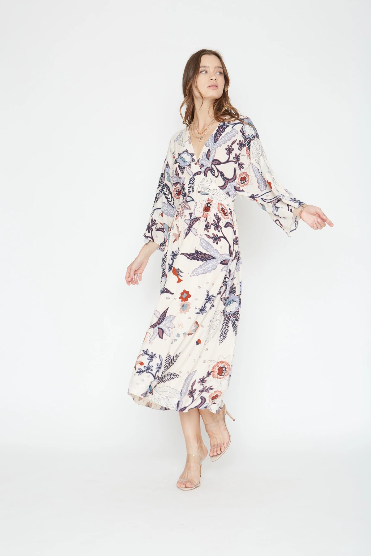 chinese dress ladies Floral Slip Maxi Dress  Clover Tiger